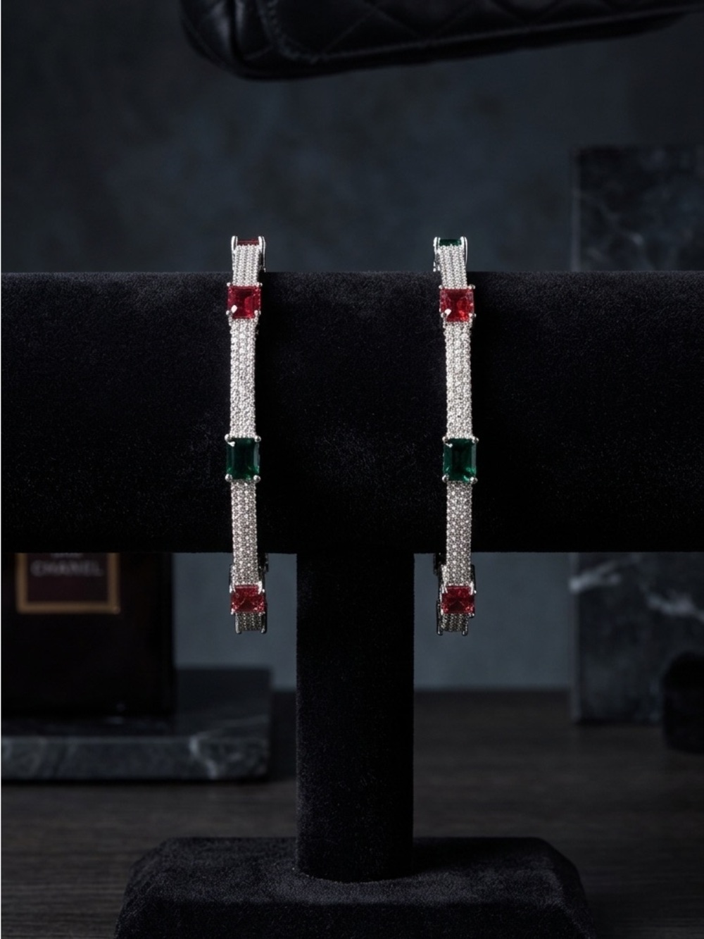 18 K Gold Plated American Diamond Handmade luxury Bracelet set (Zirconia stones)